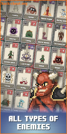 Dungonian: Pixel card puzzle dungeon screenshot