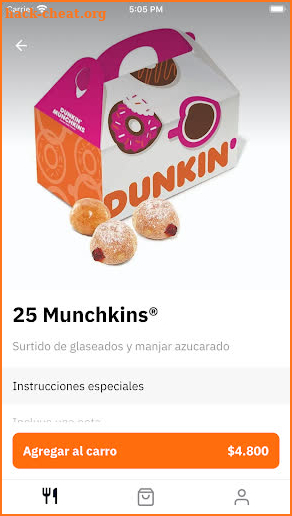 Dunkin' App Chile screenshot