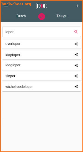 Dutch - Telugu Dictionary (Dic1) screenshot