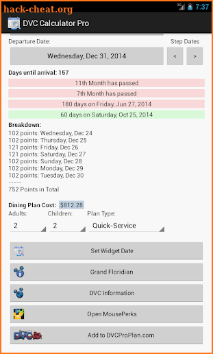 DVC Calculator Pro screenshot