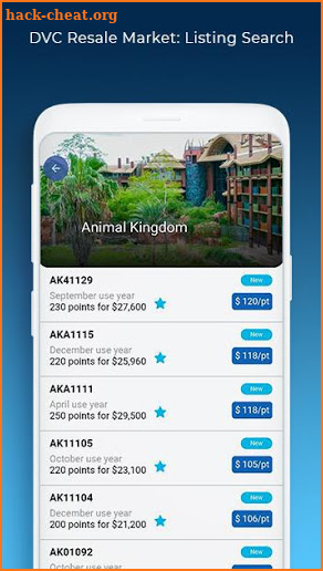 DVC Resale Market Search App screenshot