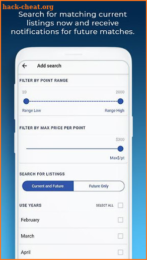 DVC Resale Market Search App screenshot