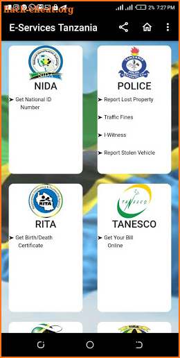 E-services Tanzania screenshot