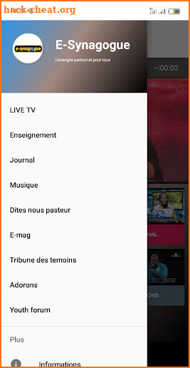 E-Synagogue, WebTV 100% Chrétienne screenshot