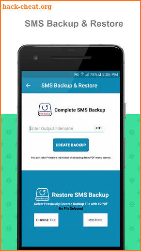 E2PDF - Backup Restore SMS,Call,Contact,TrueCaller screenshot