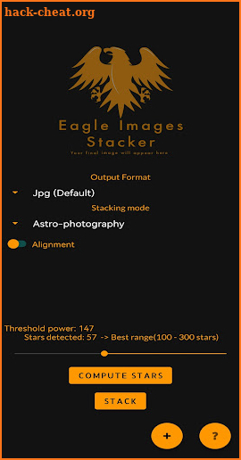 Eagle Image stacker screenshot