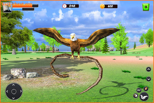 Eagle Simulator: Flying Bird Family Games screenshot