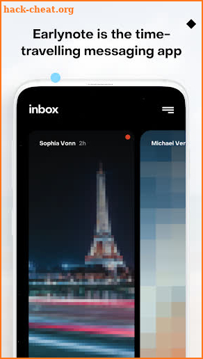 Earlynote: the time-travelling messaging app screenshot
