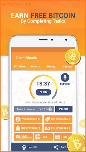 Earn Free Bitcoin to your Wallet screenshot