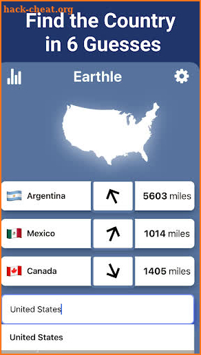 Earthle : Worldle for Country screenshot