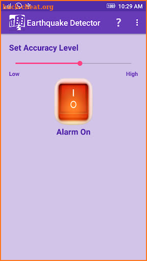 Earthquake Detector screenshot
