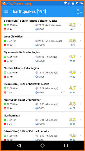 Earthquake Plus - Map, Info, Alerts & News screenshot