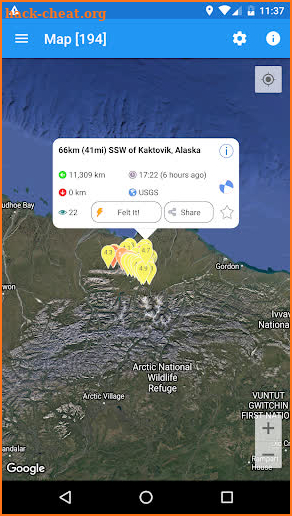 Earthquake Plus - Map, Info, Alerts & News screenshot