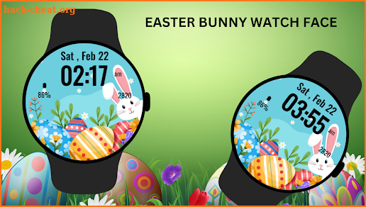 Easter Bunny Watch Face screenshot