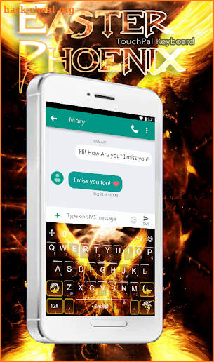 Easter Phoenix Keyboard Theme screenshot