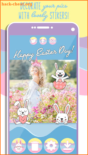 Easter Photo Stickers App screenshot