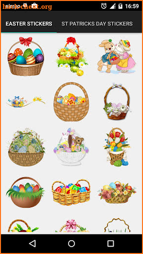 Easter photo stickers editor screenshot