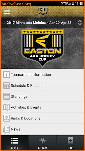 Easton Cup Tournament App screenshot