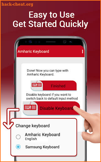 Easy Amharic Keyboard– English to Amharic Typing screenshot