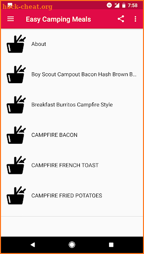 Easy Camping Meals screenshot