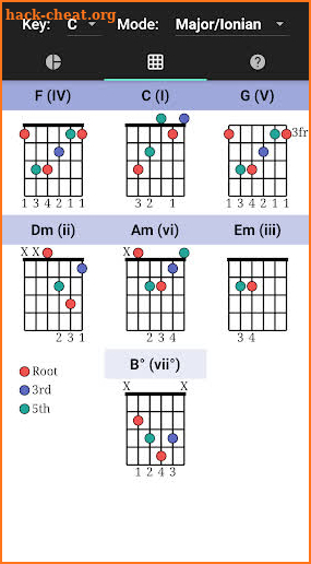 Easy Circle of Fifths (no ads, 100% free) screenshot