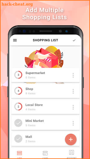 Easy grocery shopping list - Lista screenshot