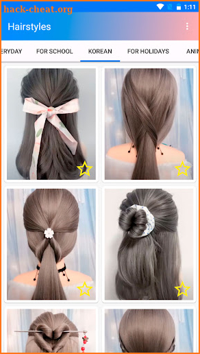 Easy hairstyles step by step screenshot