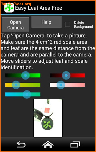 Easy Leaf Area Free screenshot