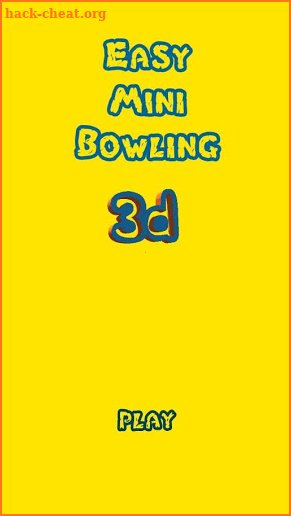 Easy Mini Bowling 3D screenshot