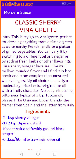 Easy modern sauces recipes screenshot