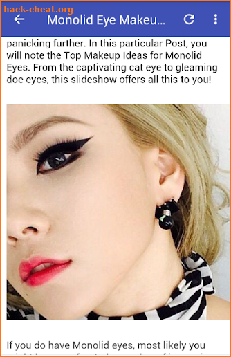 Easy Monolid Eye Makeup Tip. screenshot