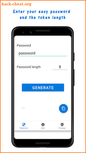 Easy Password Generator, Tokenizer and Manager screenshot