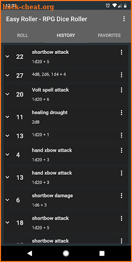 Easy Roller - RPG Dice Roller screenshot