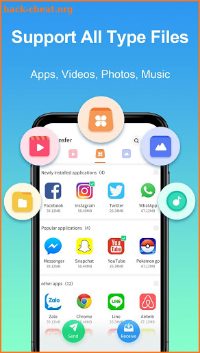 Easy Share - File Transfer & Share Apps screenshot