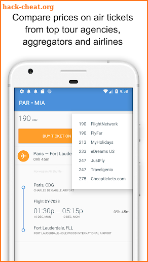 Easy travel - flights tickets search screenshot