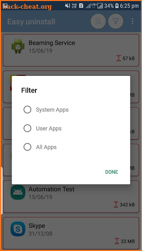 Easy Uninstaller App Uninstall screenshot