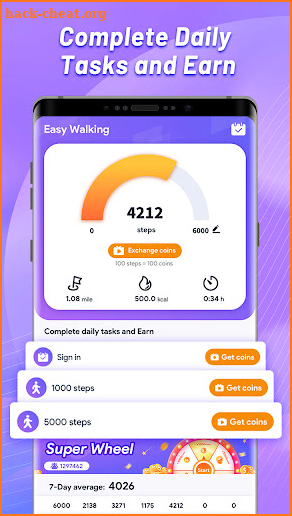 Easy Walking - Step Tracker screenshot