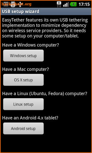 EasyTether Full screenshot