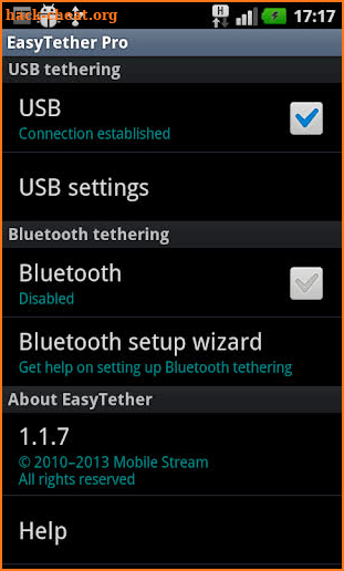 EasyTether Pro screenshot