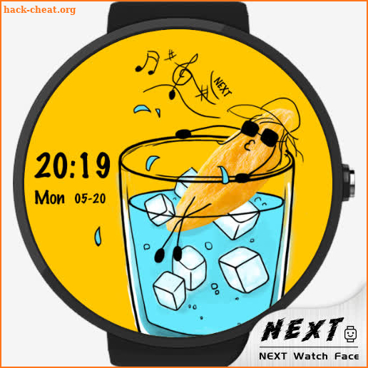 Eating Mango Watch Face - NEXT screenshot