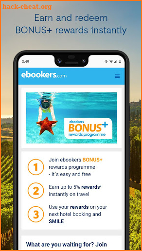 ebookers - Hotels, Flights & Package deals screenshot