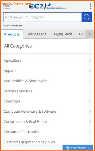 EC21.com - B2B Marketplace screenshot