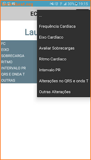 ECG Report screenshot