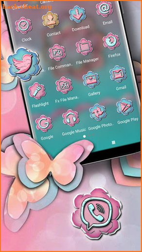 Echeveria Flower Launcher Theme screenshot