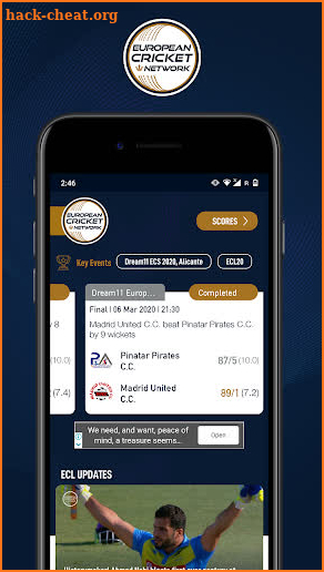 ECN - European Cricket Network screenshot