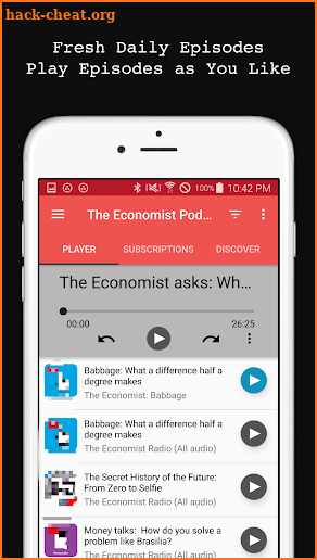 Economist Podcasts screenshot