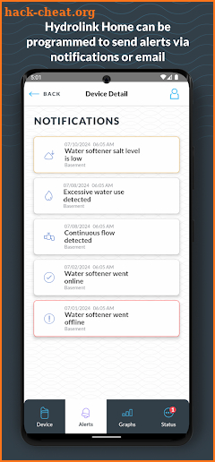 EcoWater Hydrolink Home screenshot