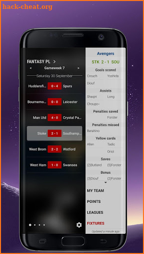 Edge Panel for Fantasy Premier League screenshot