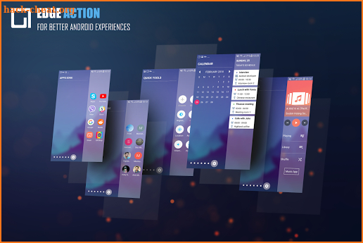 Edge Screen: Sidebar Launcher & Edge Music Player screenshot