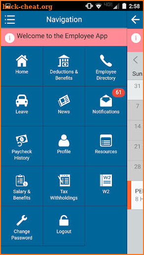 eFinancePLUS Employee screenshot